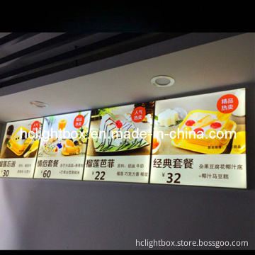 LED Menu Board Menu Display Light Box Resaurant Light Box Signs